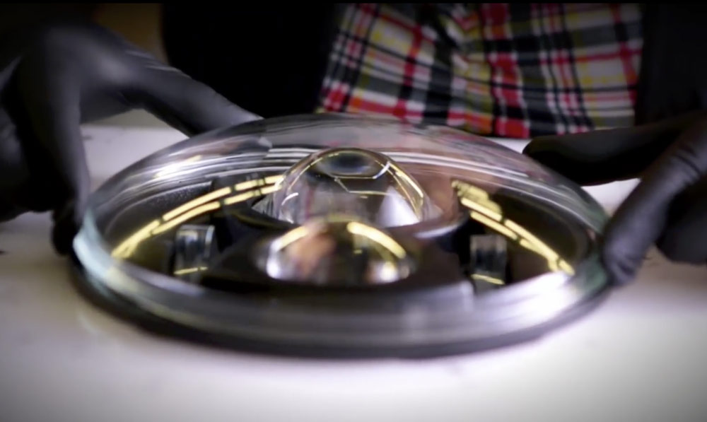 Optical lens under validation testing